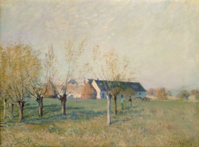 Der Bauernhof, 1874 von Alfred Sisley